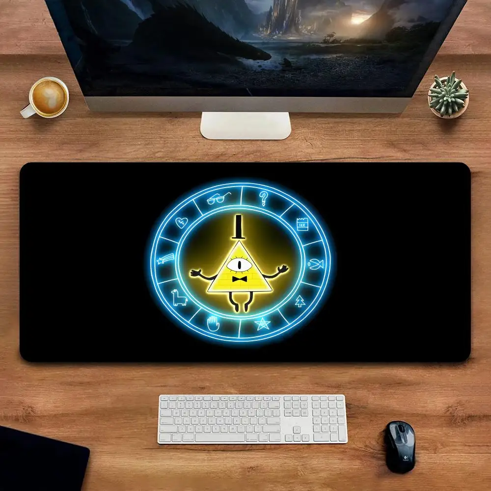 

Mouse Pad Gravity Fall Bill Cipher Play Mouse Gamer PC Accessories for Csgo XXLStudent Desk Mat Gaming Keyboard Mousepad 90*40cm