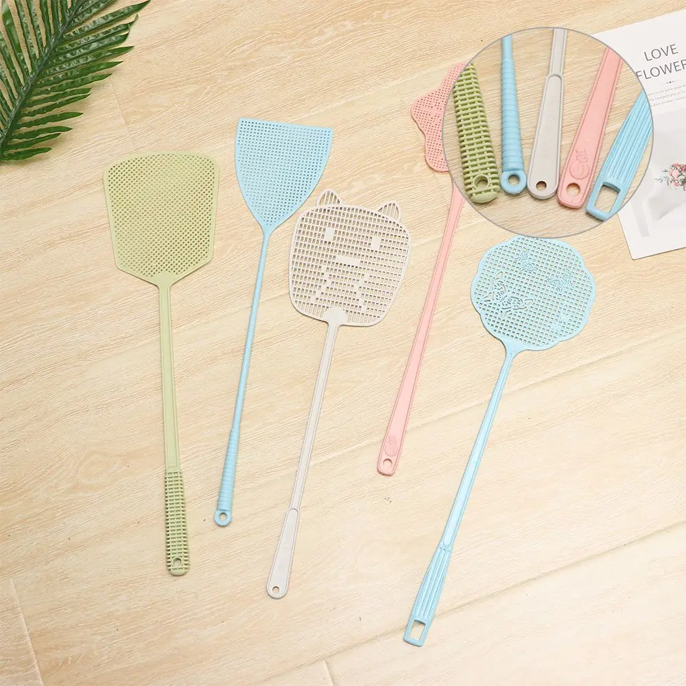 1PC Fly Swatter Insect Killer Mosquito Wasp Long Handle Pest Bat Tool Summer Plastic Insect Mosquito Killer Tool Random Color