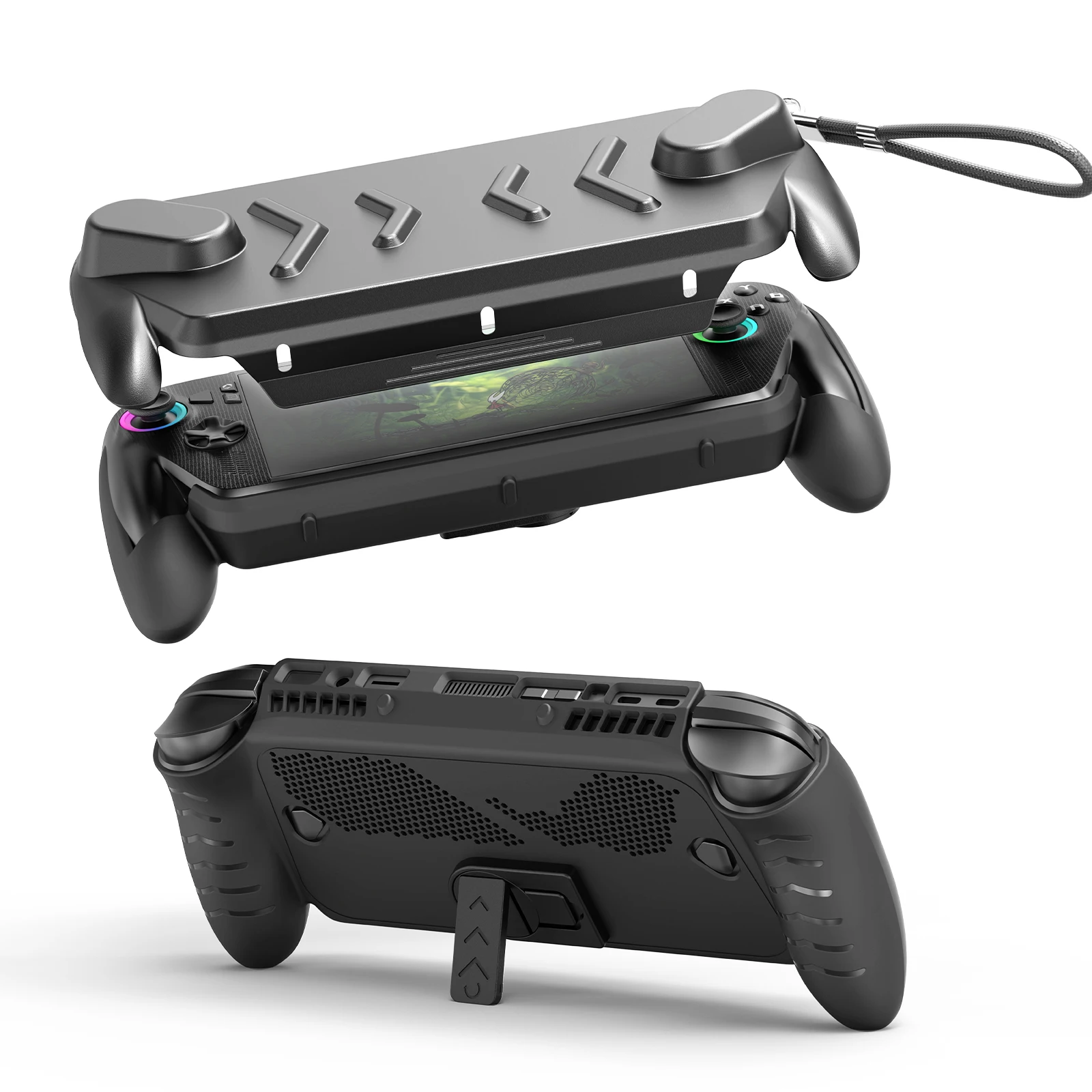 

TPU Case Handle Grip Cover Anti-Drop Handheld Game Console Case Anti-Slip Host Shell for rog xbox ally x Case