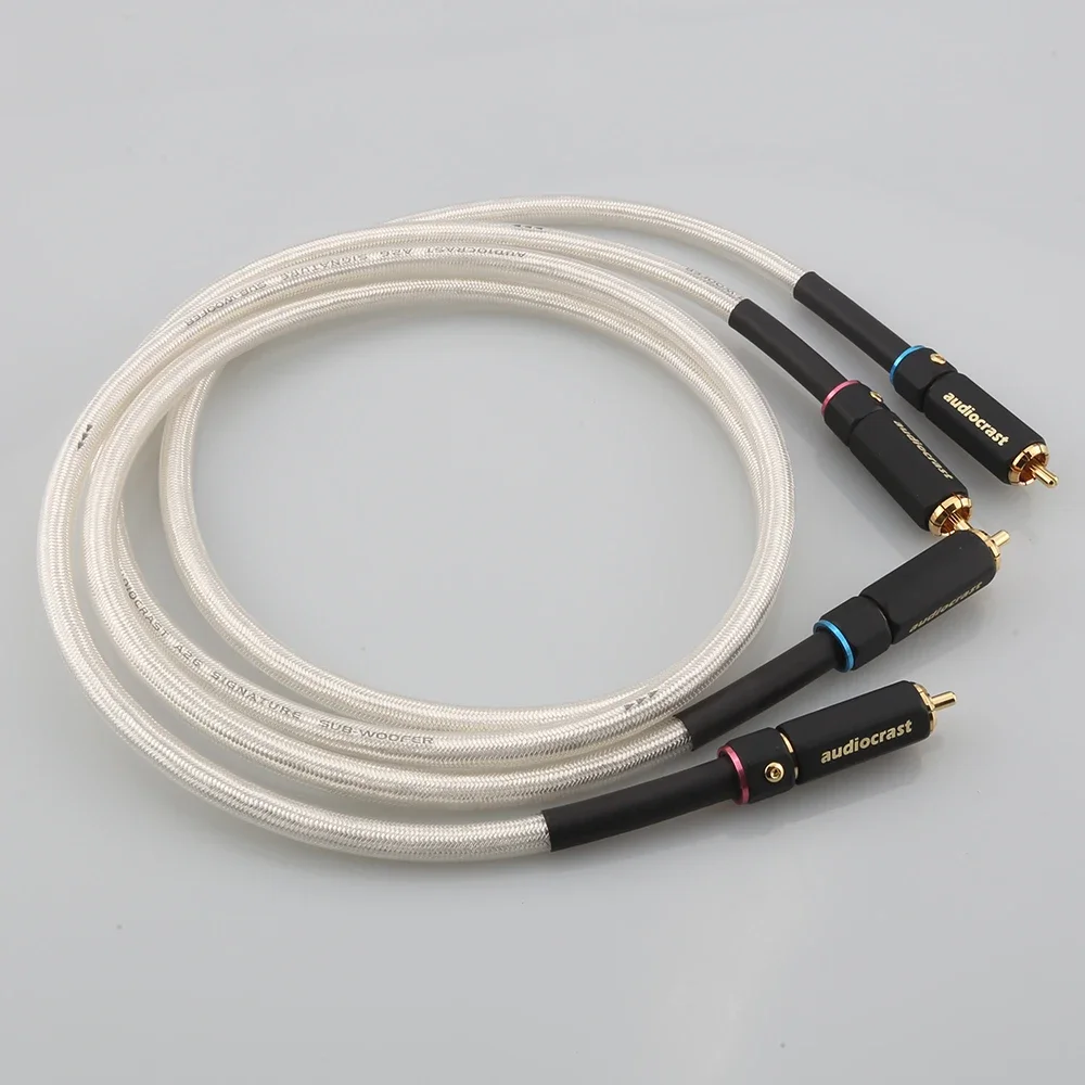 Pair HIFI Stereo RCA Cable High-performance Premium Hi-Fi Audio 2rca to 2rca Interconnect Cable