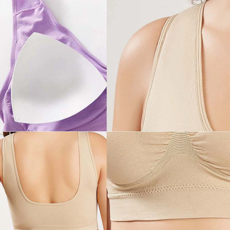 女性用スポーツブラ,ヨガ,ランニング,ジム,トレーニング,下着,パッド入り,ショートトップ,腕立て伏せ,フィットネス