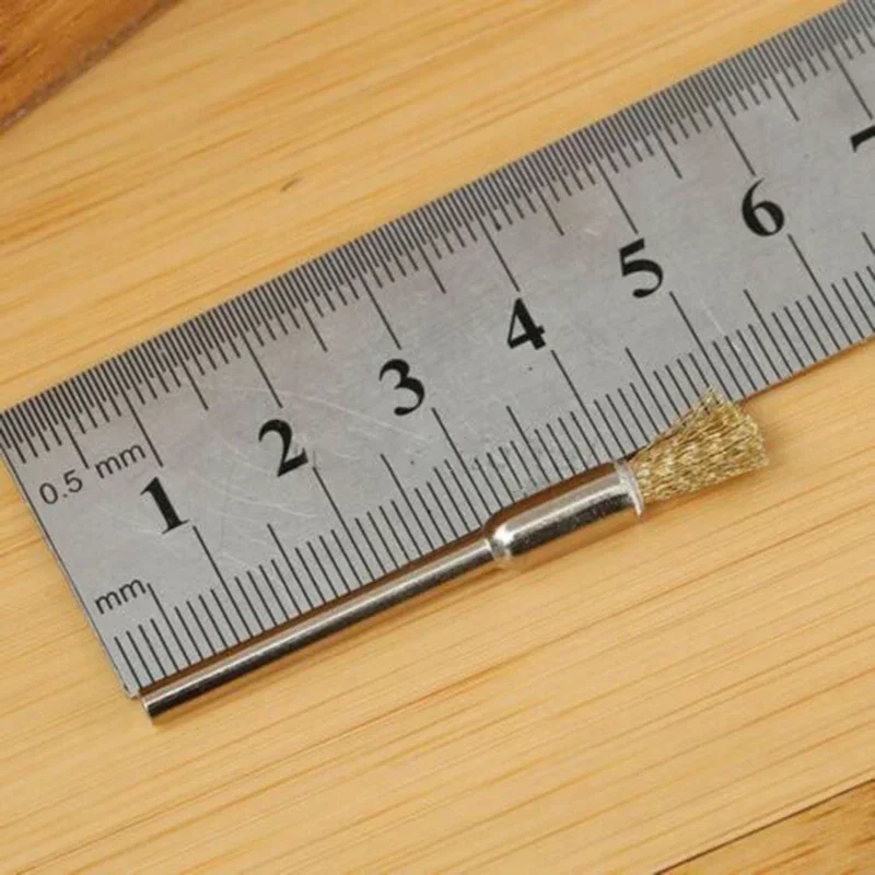 Imagem -06 - Fio de Bronze Broca Escova Mini Escova Ferramenta Rotativa para Broca Polimento Rebolo Escova Acessórios 15 Peças