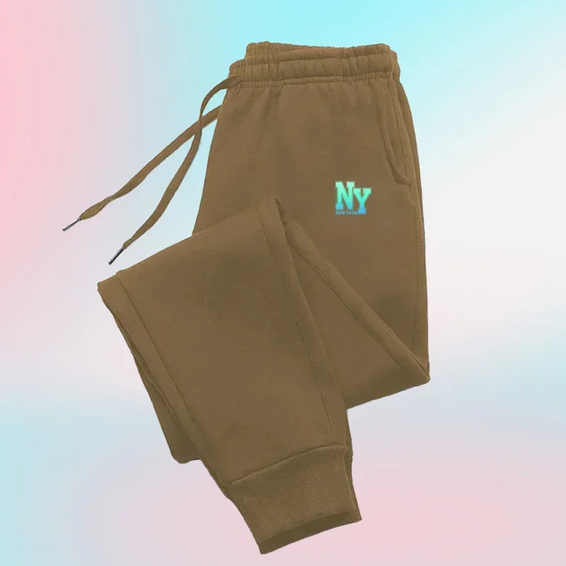 Harajuku الرجال Sweatpants غير رسمية الصوف السراويل الرياضية ركض الشارع الشهير الخريف الشتاء الركض سراويل رياضية