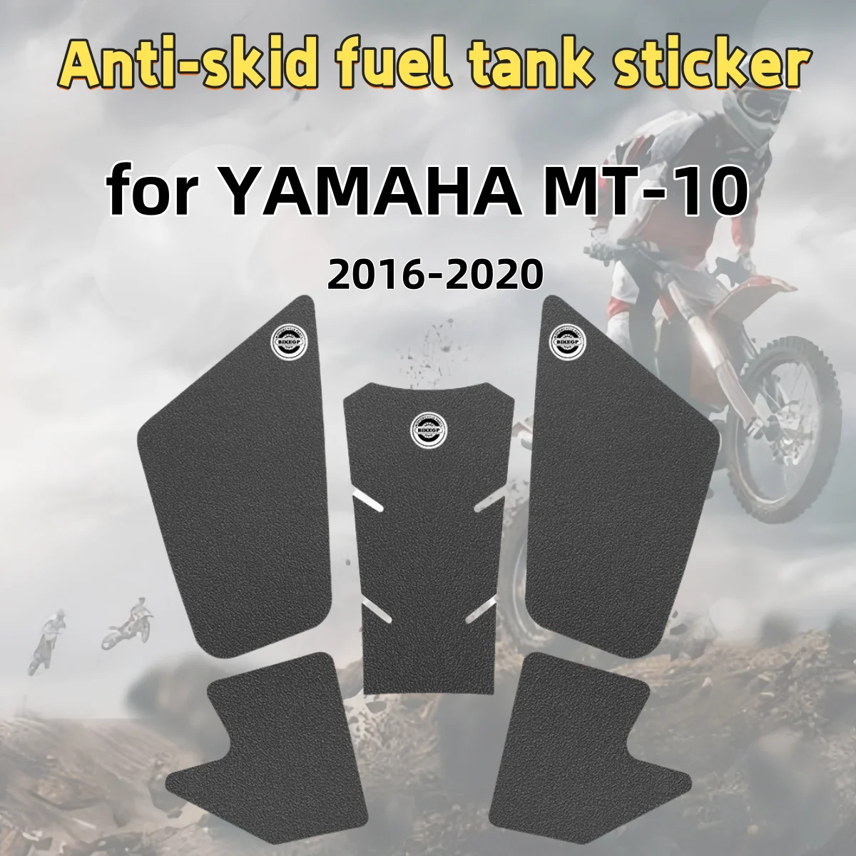 for YAMAHA MT-10 2016-2020 motorcycle fuel tank stickers, body stickers, fish bones, non-slip and wear-resistant