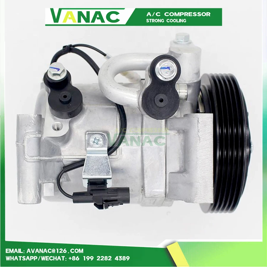 A/C Compressor for Suzuki SX4 Grand Vitara 229 L4 2.0L 9520080JA2 V08A0AA4AJ 95200-80JA2 95201-80JA0 95200-80JA0 V08A0AA4AJ 5PK