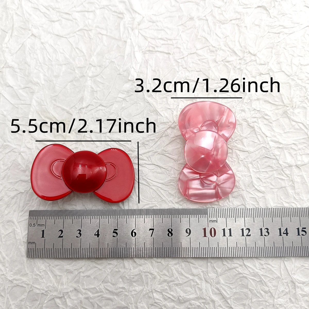 2 Stück Süße Rot-Rosa Leoparden-Schleifenhaarspangen für Mädchen und Frauen, Haarklammern, Seitenclips, Kopfschmuck, Haaraccessoires – Detail 4