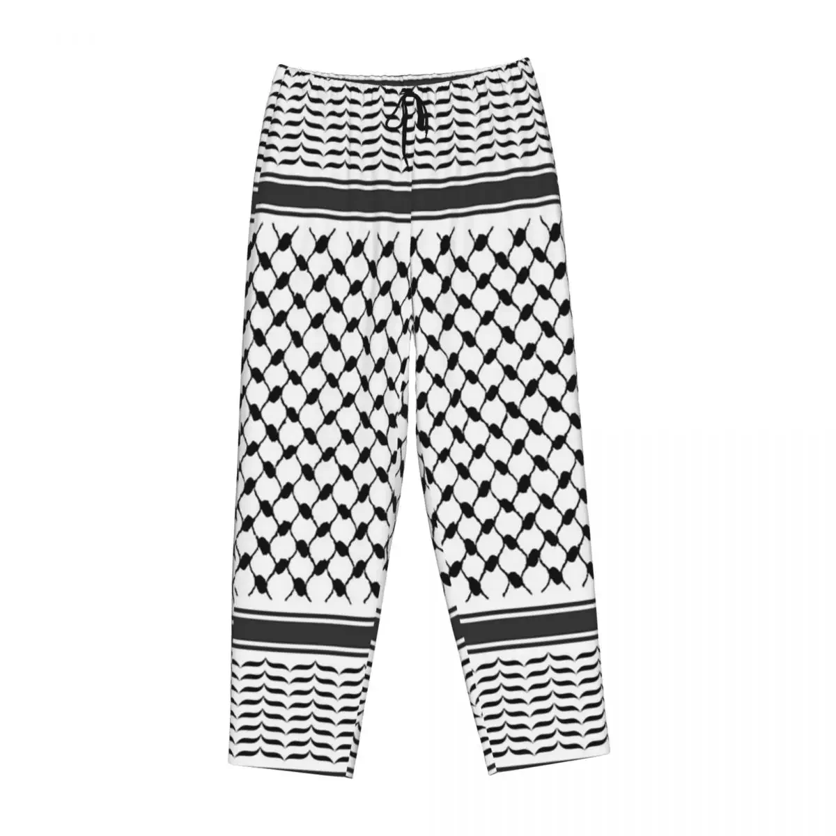 Custom Palestinian Kufiya Pattern Design Original Keffiyeh (Yasser Arafat) Women Pajama Pants Lounge Sleep Sleepwear Bottoms