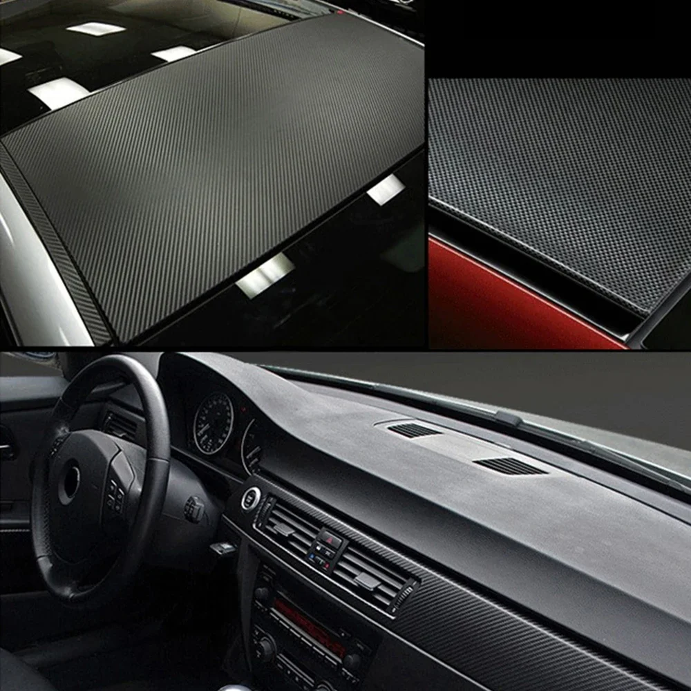 3D Carbon Fiber Vinyl Car Wrap Sheet Roll Film, adesivos e decalque, Acessórios para motocicletas, Automóvel, 30cm x 127cm