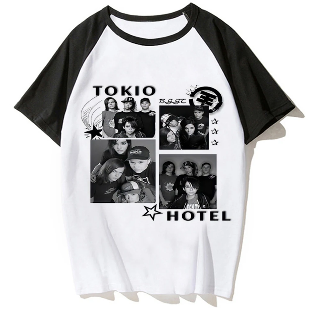 Tokio Hotel t-shirts women comic Tee girl Japanese anime manga clothing