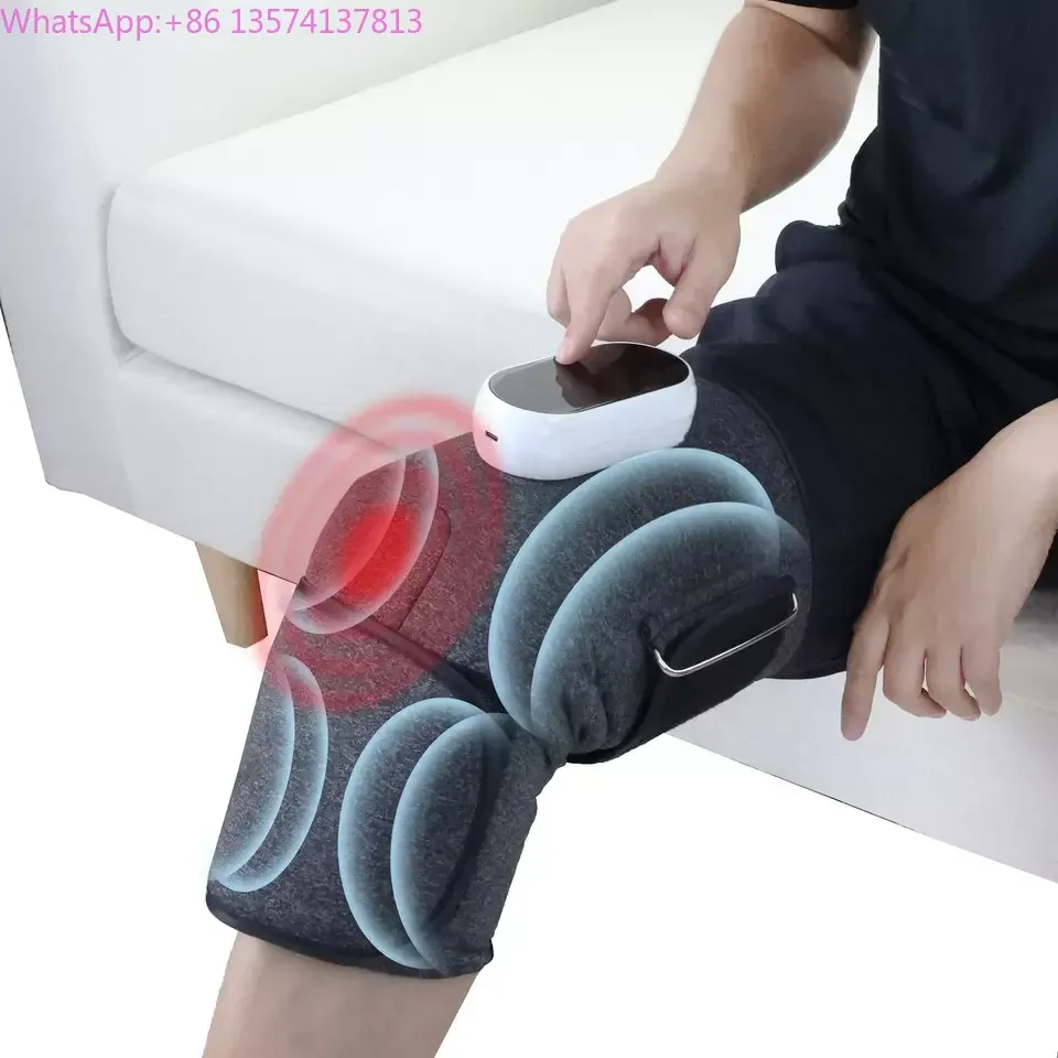

New Oem Odm Rechargeable Vibration Physiotherapy Hot Compress Electric Leg Knee Massager With Heat