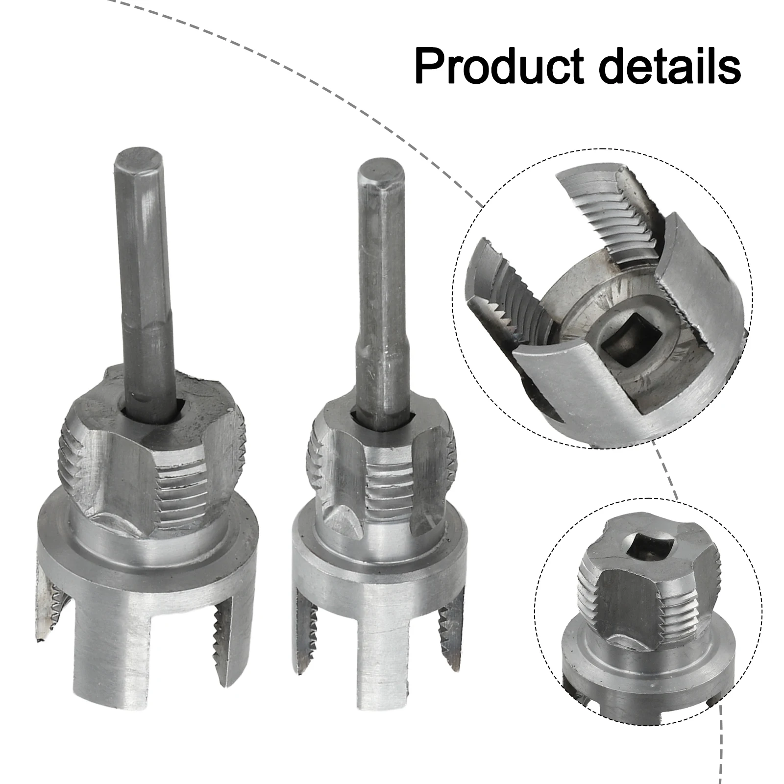 Pipe Threading Tool Set 2 Pieces for Dual Function Internal External Threads Suitable for Plumbing and Conduit Work