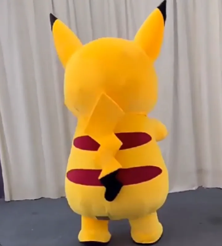 2027 pikachuer Inflatable Costume Mascot for Adult Plush Furry Animal Halloween Venice Carnival Dress Monkey Suit Orangutan