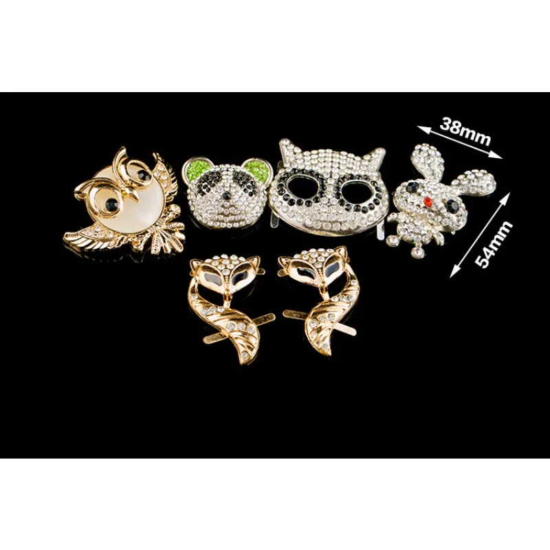 Gold Metal Shoe Buckle for Women,Cute Bear Bunny Star Shoe Decoration Accessories for Girls,Cat Face Buckle Pins Lift