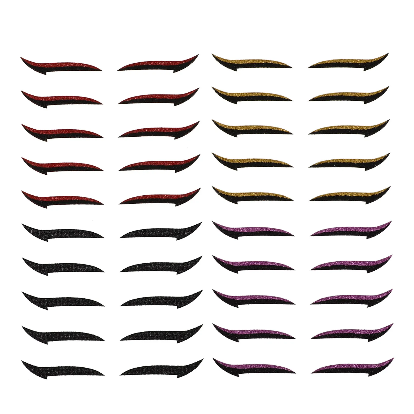 20 paar eyeliner-stickerkits voor dames, plakkerig, snelle toepassing, perfect cadeau voor familie, vrienden, charme-ogen, eyeliner-stickers