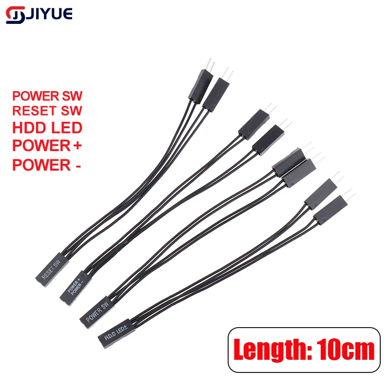 Motherboard Switch Power SW/RESET SW/HDD LED /Power LED 1 To 2 Double Adapter Cable Support Dual Boot 10cm