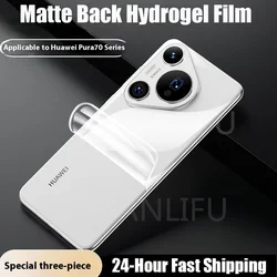 3PCS Back Matte Hydrogel Film For Huawei Pura 70 Pro Plus Full Cover Clear Tpu Screen Protector Huawei Pura 70 Ultra No Glass