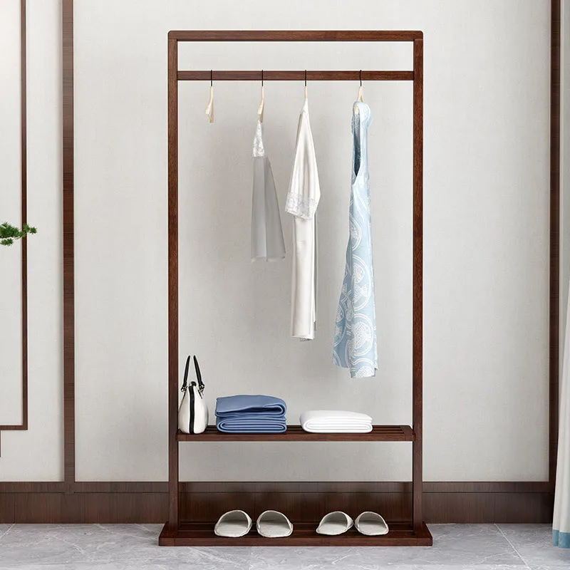 Solid wood coat rack, Nordic home, new Chinese multi-function, bedroom hanger
