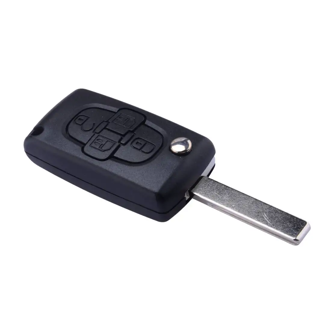 4 Buttons Remote Flip Key Fob Case Shell HU83 Blade Fit for Peugeot 807 1007 Citroen C8 2005 2006 2007 2008 2009