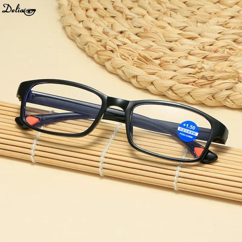 Reading Glasses Men's Anti-Blue Light Reading Glasses TR90 Sports Frame Fashion Anti-radiation Men and Women Reading Glasses