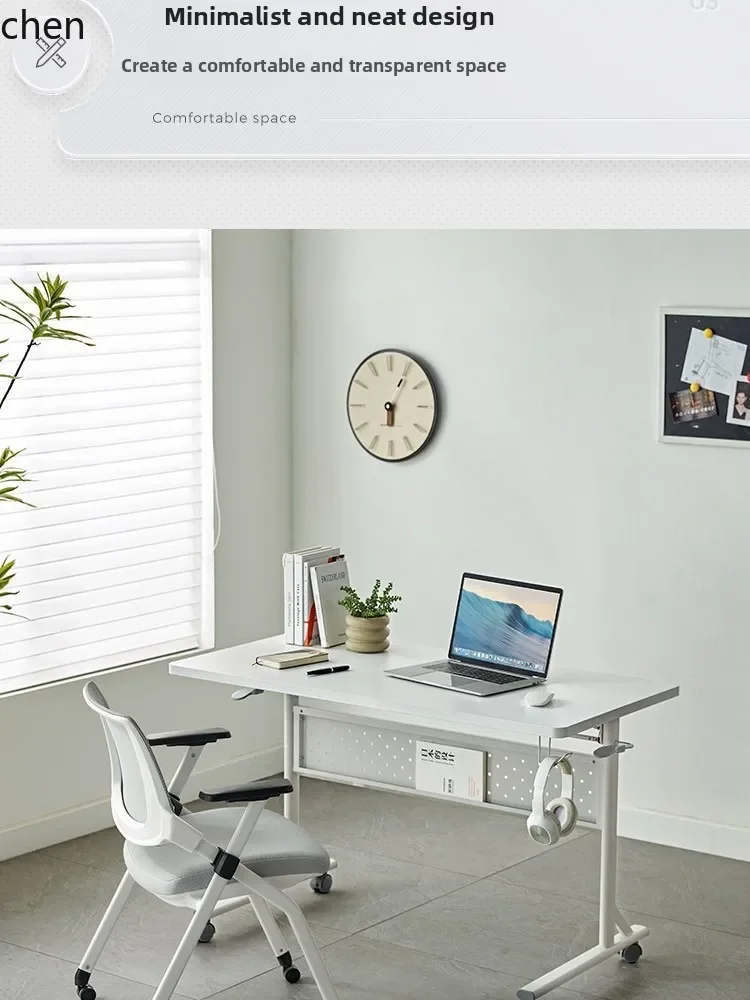 TQH-c13  Modern Simple Computer Desk Home Foldable Office Training Desk and Chair