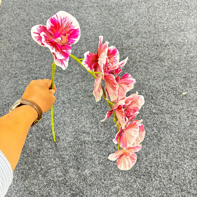 فرع زهرة فالاينوبسيس الاصطناعي بطباعة ثلاثية الأبعاد نبات الأوركيد ذو اللمس الحقيقي لتزيين حفلات الزفاف والمنزل