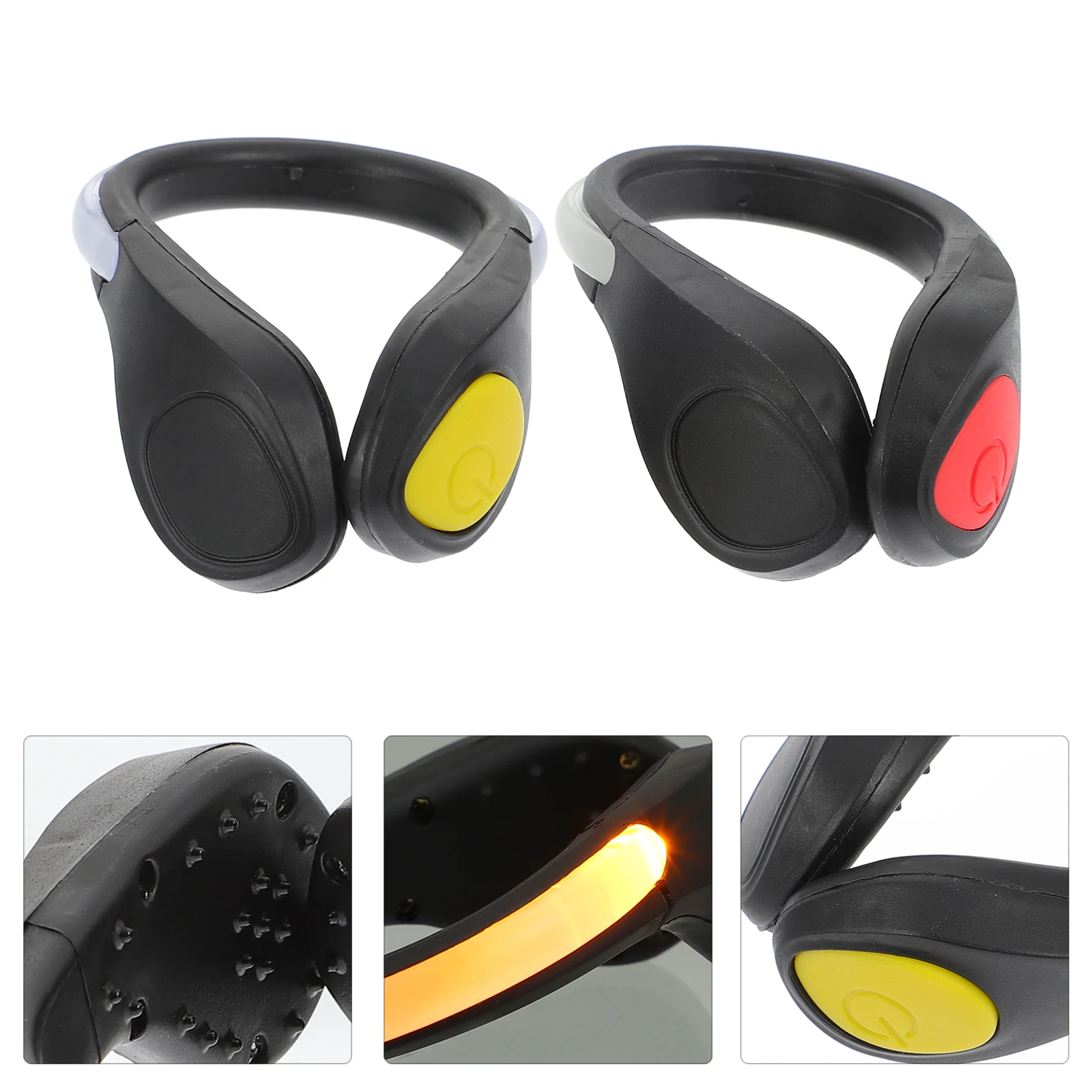 

2pcs Luminous Shoe Clips Light Safety Shoe Clip Lamp For Night Running Cycling Sports Warning Light Multi-Settings Super