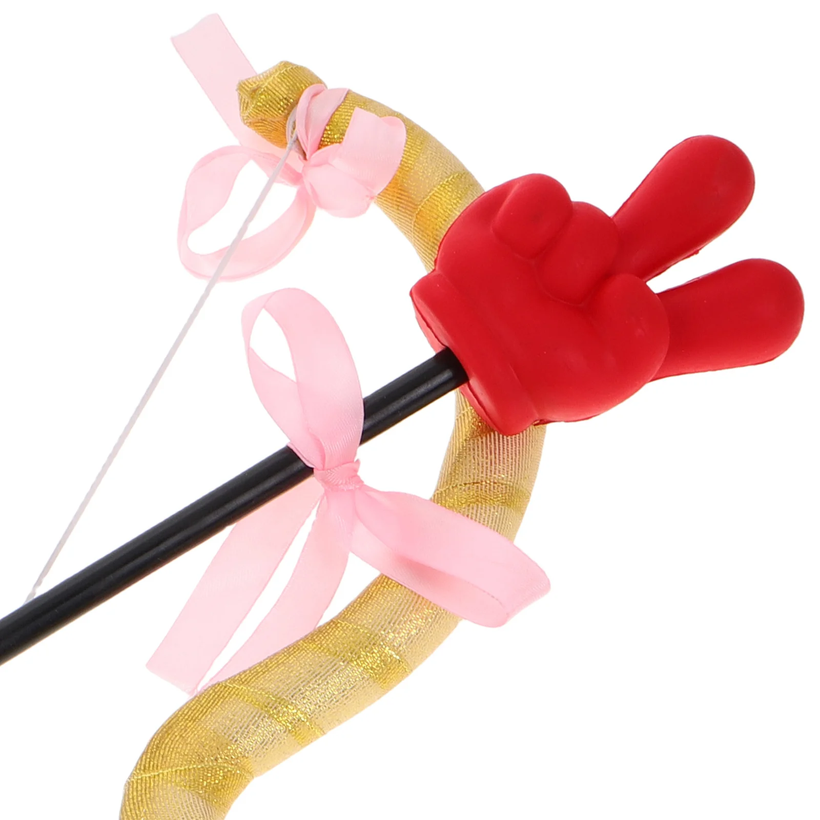 1 セットキューピッドハンドジェスチャー矢ミニ弓矢クリエイティブコスチューム小道具バレンタインパーティーコスプレアクセサリーキューピッドバレンタイン