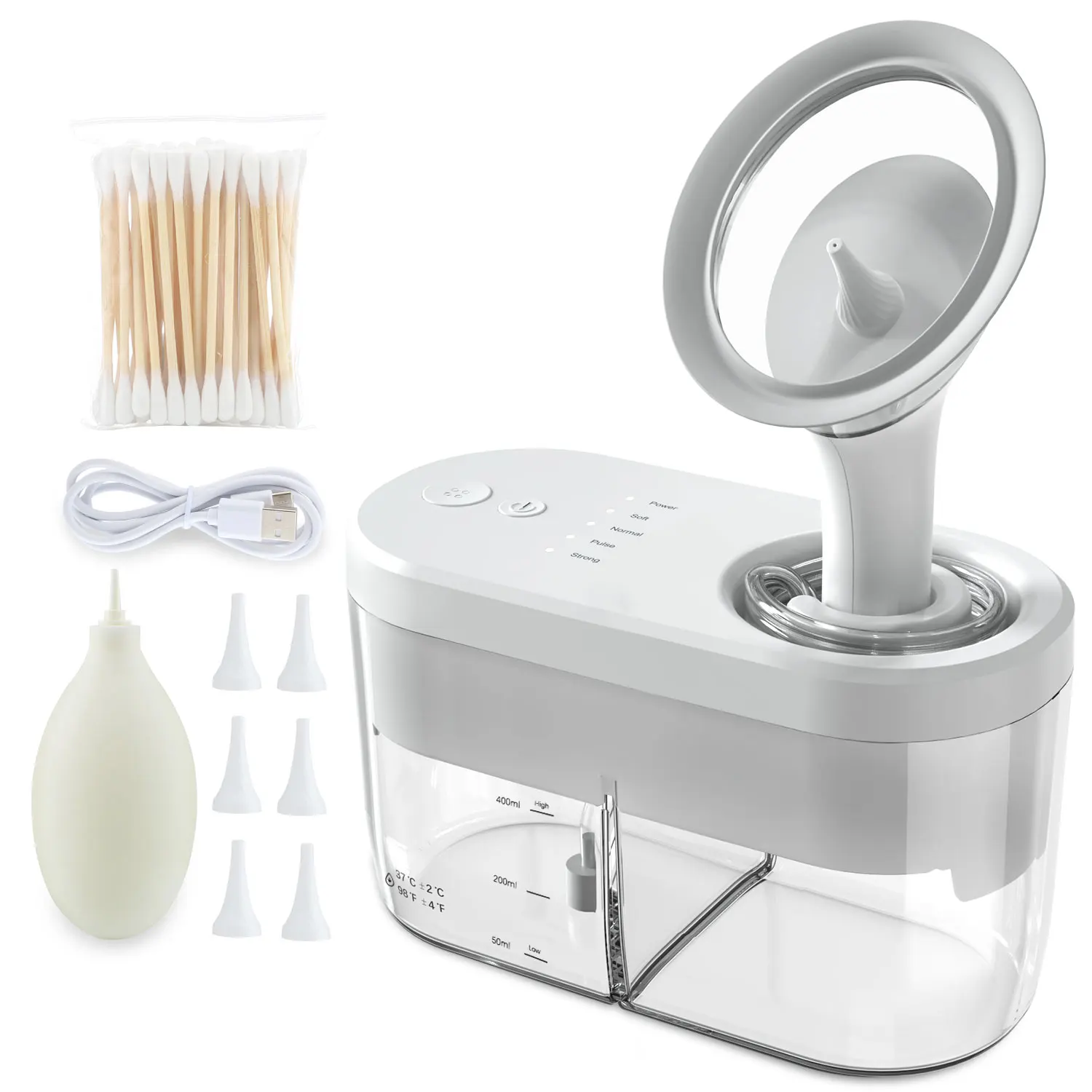 Electric Ear Water Cleaner Earwax Ear Wax Removal Irrigation System Safety Ear Washer Cleaning Adults Kids Ear Cleaner Kits