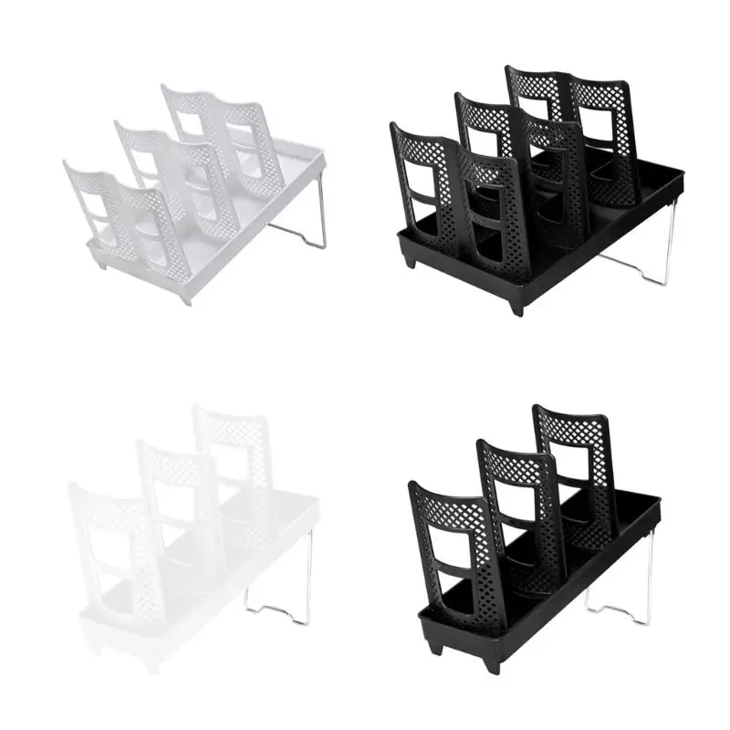 

E8BD Multi Slot Cup Holder Disposable Cup Organizers Cup Holders for Streamlined Paper Area in Homes and Workplaces