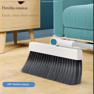 Casa dobrável vassoura pá conjunto escova macia batedor vassoura tira antiaderente cabelo varrendo limpeza e raspagem 6 principais vendas embaralhador carta - №5