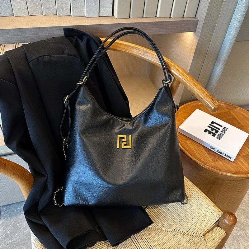 

Foldable Reversible Tote Handbag: 2-in-1 Versatile Female Bag, Lightweight Light Luxury Design with Hidden Pocket 2025 New