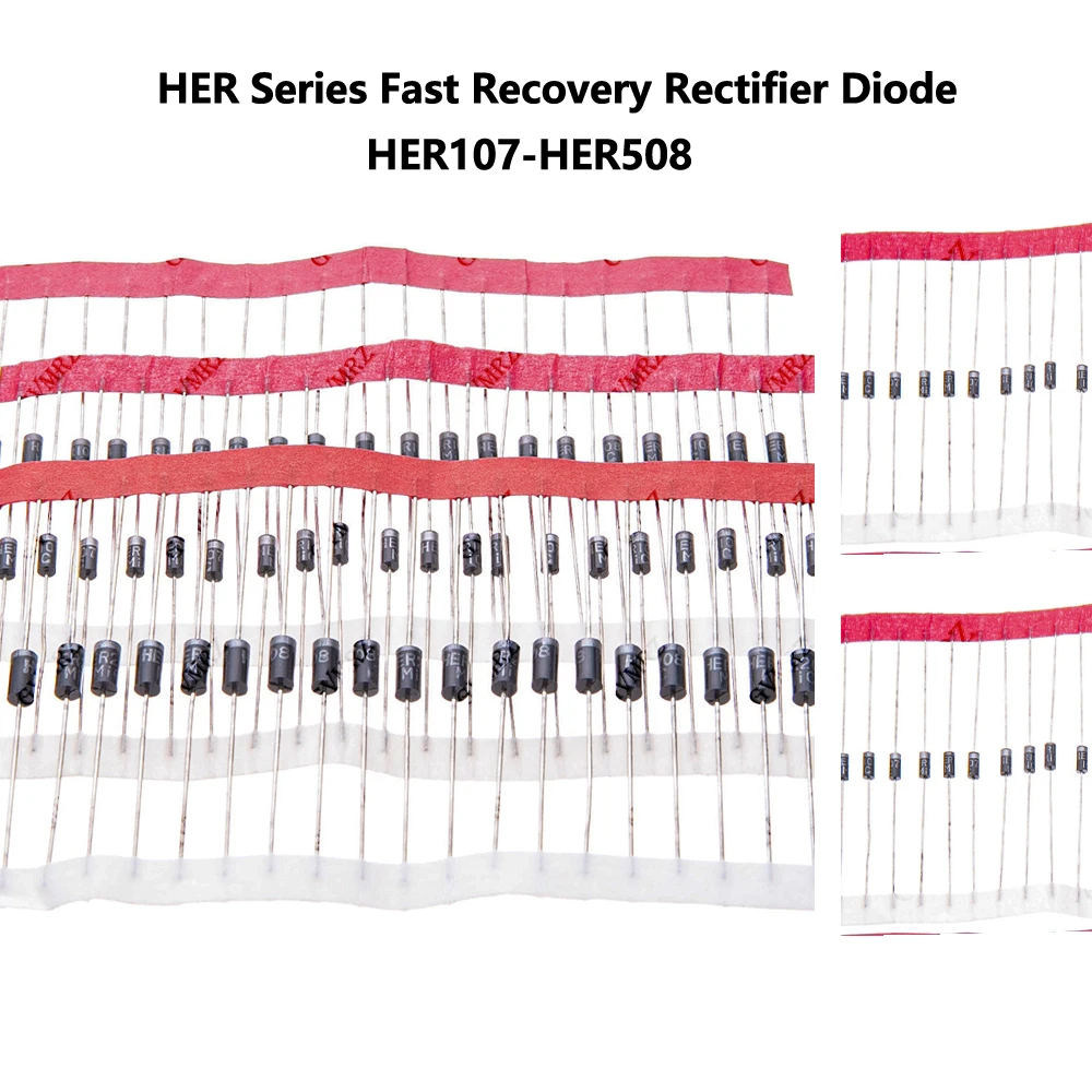 100PCS/20PCS HER208/HER107 HER Series Fast Recovery Rectifier Diode HER508/ HER308 /HER307/HER305
