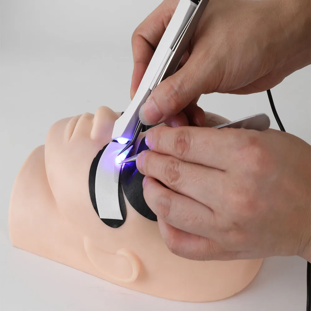 

Professional UV Tweezer Lamp Handheld LED Tweezers with Foot switch Eyelash Extension Curing Lamp Tool Tweezers Eyelashes Lights