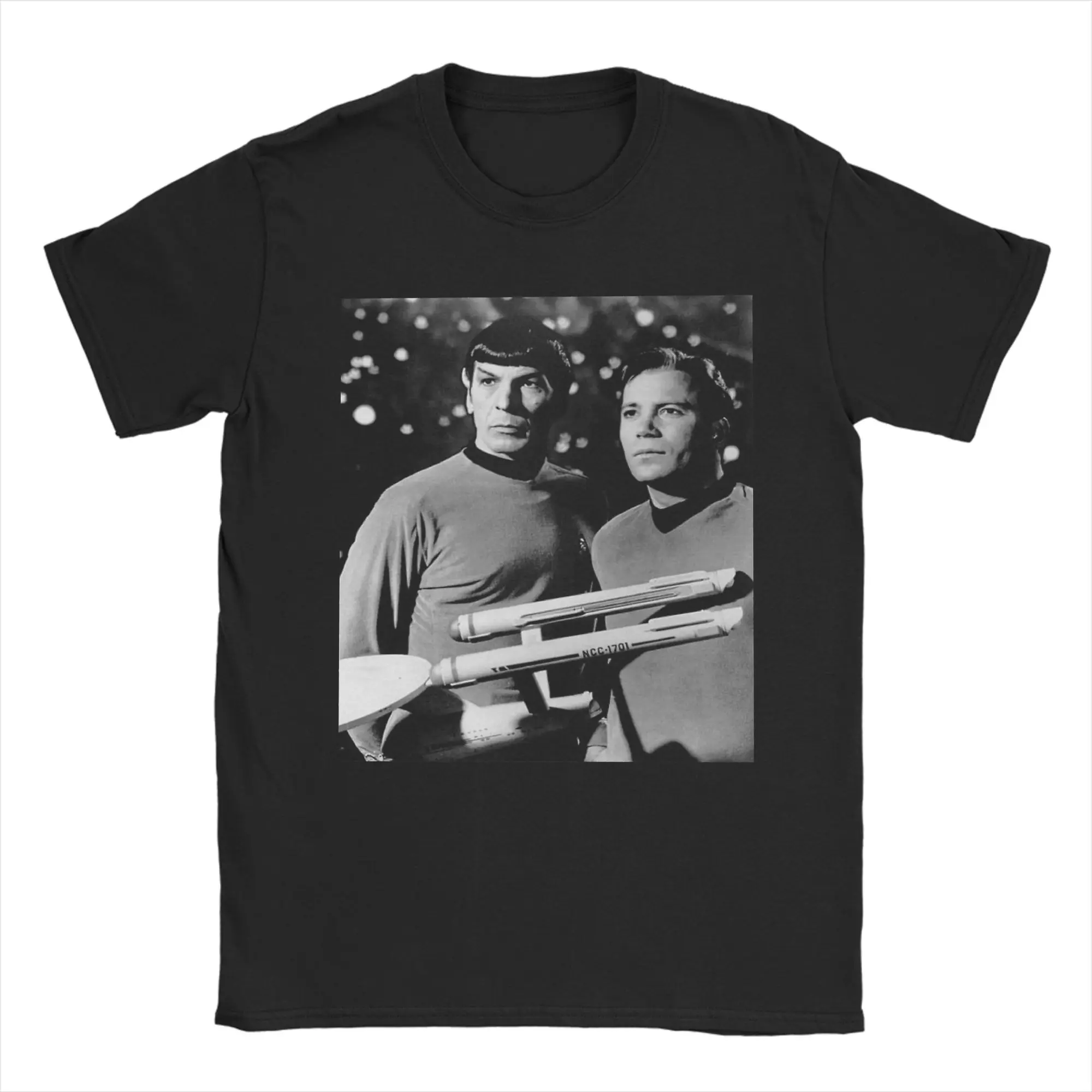 Men Stars Treks Spock T Shirt  Pure Cotton Clothing Creative Short Sleeve Crewneck Tee Shirt Gift Idea T-Shirt