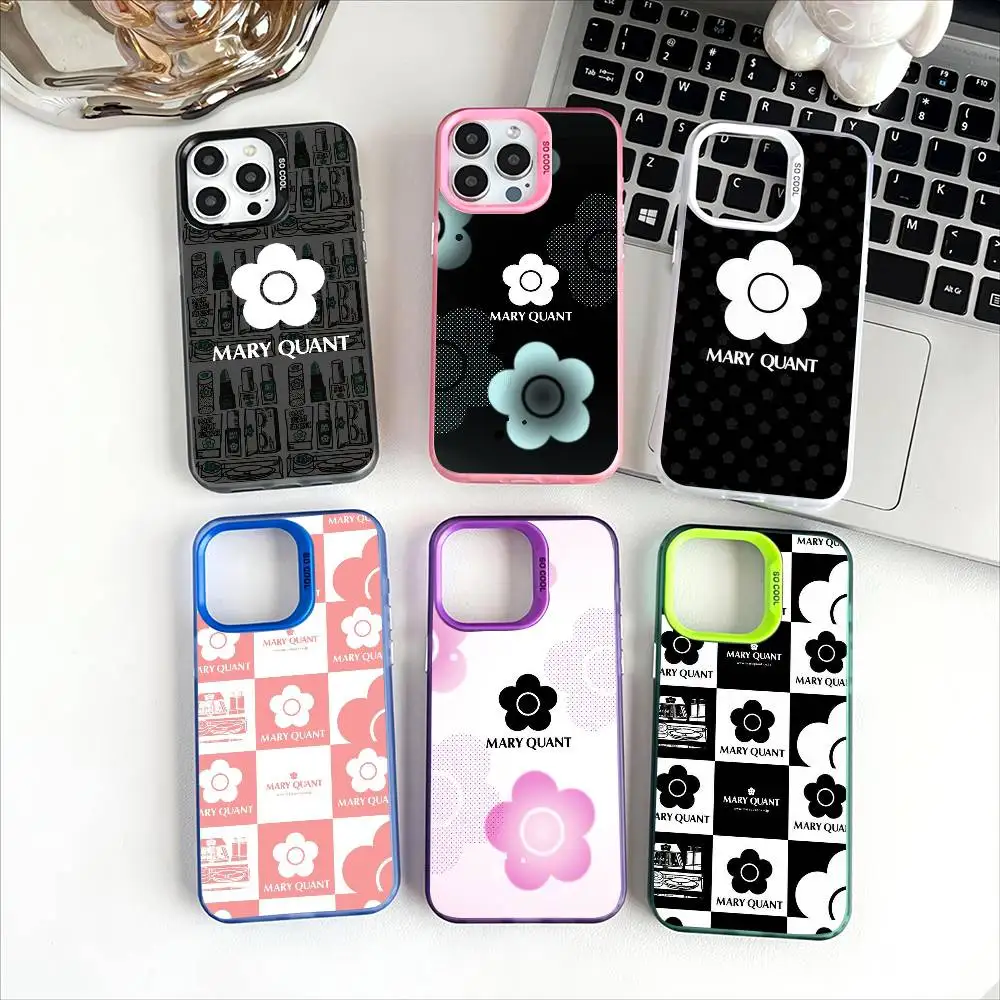 حافظة هاتف M-Mary Q-Quant لهاتف iPhone 11 12 13 14 15 16Pro Max Plus غطاء هاتف مطلي #1