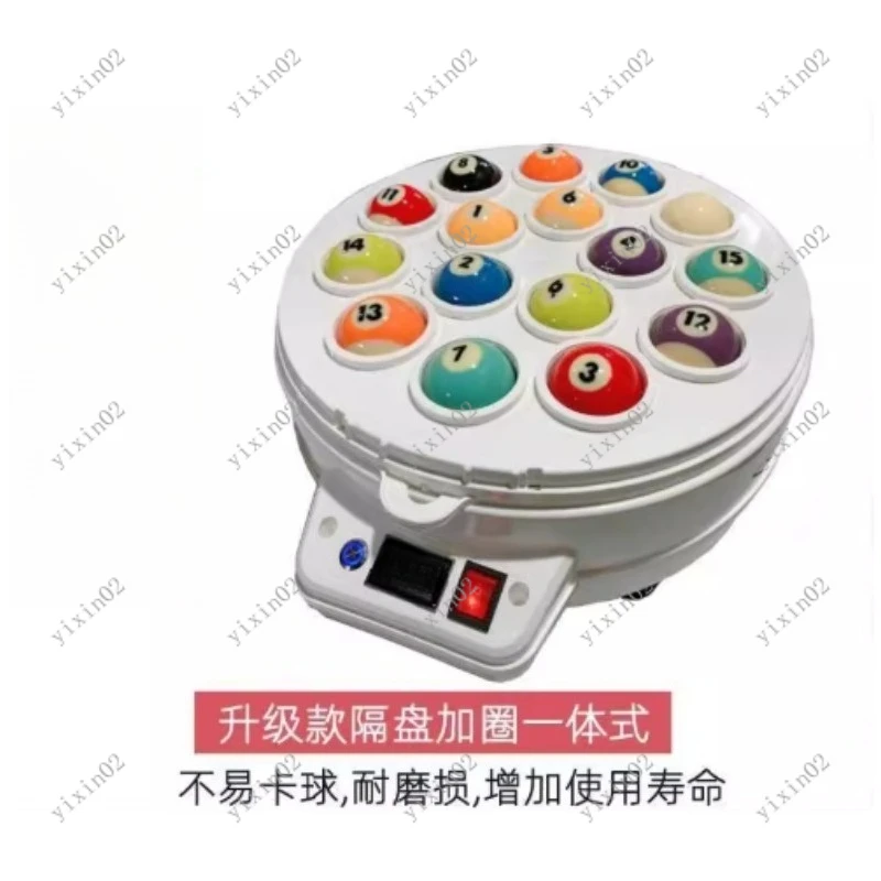 Automatic Billiard Cleaner with 16 Balls - Pool Ball Wash And Polish Machine for Sports And Fitness Equipment Maintenance