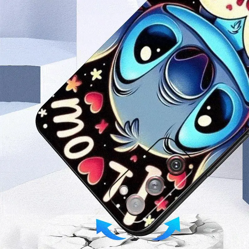 Disney Kawaii Lilo Stitch Case For Samsung Galaxy S24 S23 S22 Ultra S20 FE S21 S10  Note 20 10 Plus Phone Cover