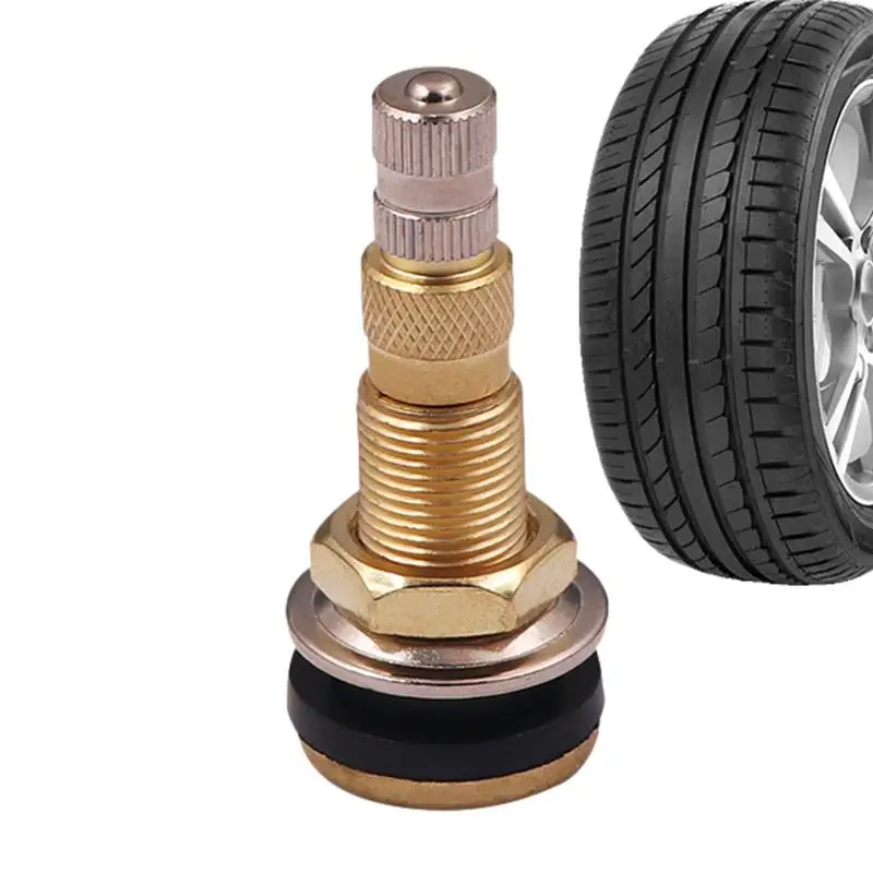 TR618A Tubeless Valve Stem Truck Brass Valve Stem Tire Stem And Caps Tire Valves Tractor Valve Stem For Industrial Tractor Tool
