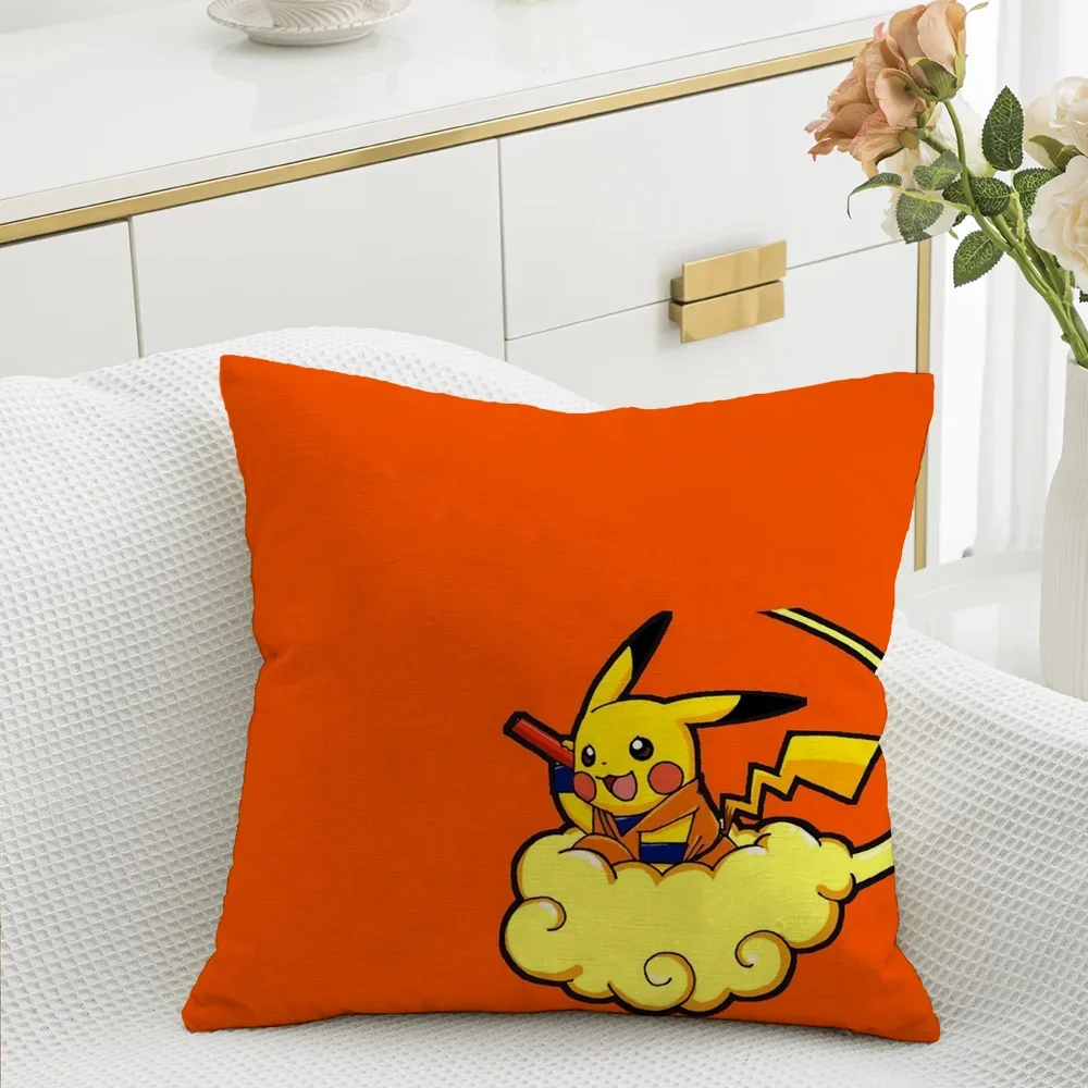 Pokemon Room Decorating Items Pillow Covers Decorative Cushions Cover for Sofa Home Sleeping Pillows Cushion Pillowcase Cases