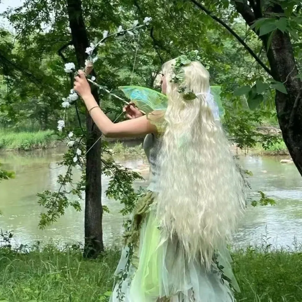 

Colorful Butterfly Fairy Wings Sparkling Organza Elastic Shoulder Straps Cosplay Wings Gradient Sheer Handmade Elf Wings Costume