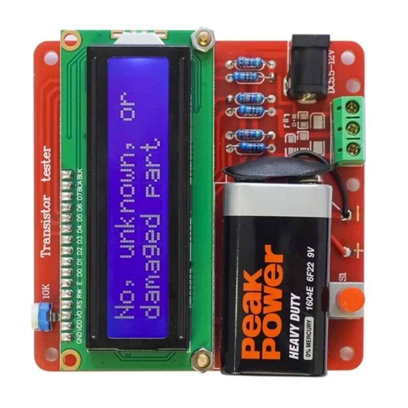 AB34-M8 Transistor Tester Multimeter Resistance Capacitance Triode Inductance Meter DIY Welding Assembly Kit