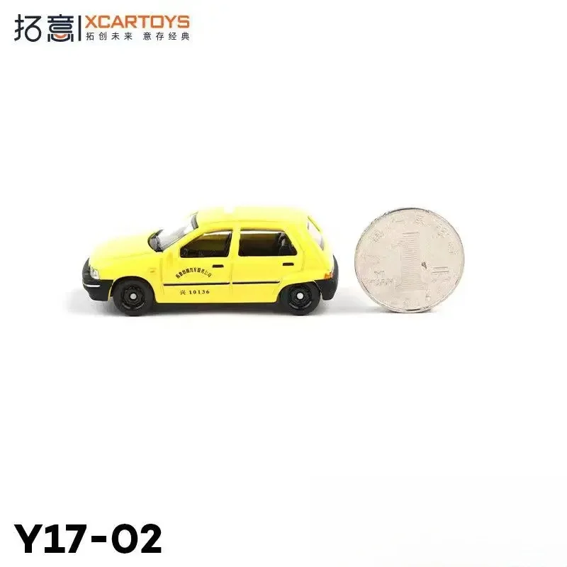 XCARTOYS Diecast alloy car model 1/64 Tianjin Xiali taxi miniaturized boy toy Car decoration gifts for children\'s Day gifts.