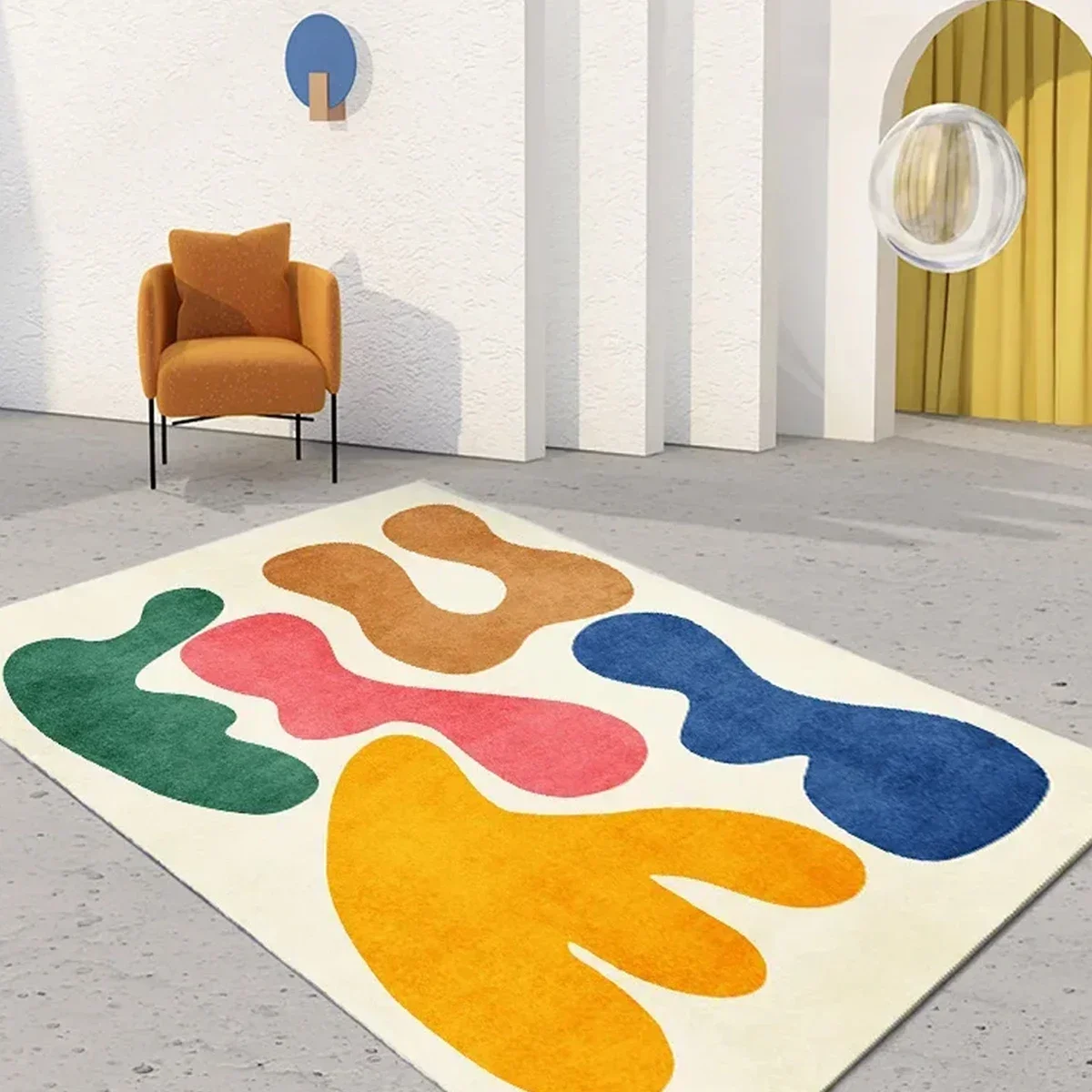 

Modern Cartoon Carpet for Living Room, Large Area Rugs, Floor Mat, Entrance Doormat, Bedroom Lounge, Study, Home Decoration, Big