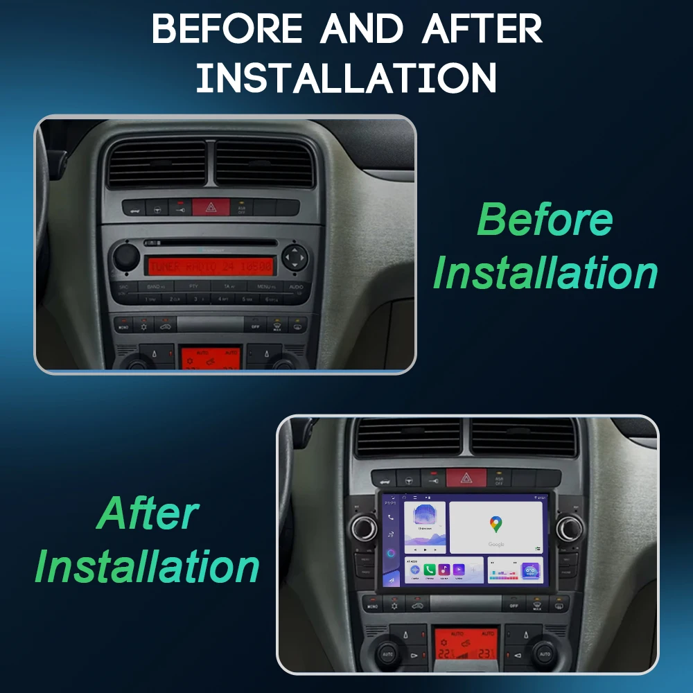 أندرويد 15 فيديو لشركة فيات غراندي بونتو لينيا 2007 - 2012 راديو دي كوتش 8 نوكليوس أوتوماتيف الوسائط المتعددة الفقرة كوتش 2din