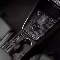 For Audi 2021 2022 2023 2024 A3 Carbon Fiber Interior Modification Dashboard Gearshift Puller Door Bowl Panel Frame Accessories