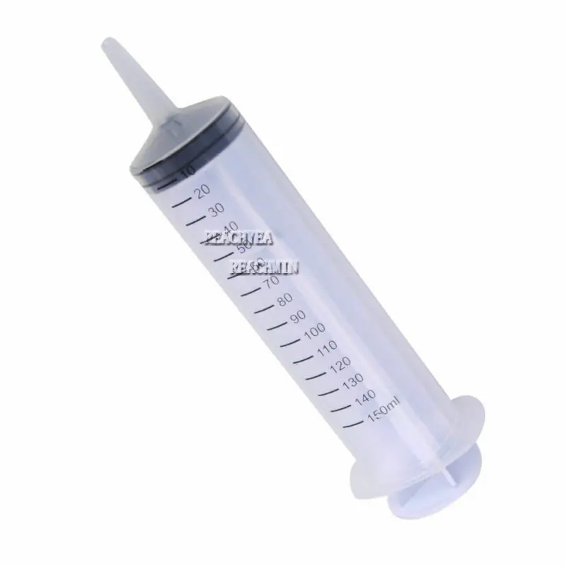 1 Set 150ml Clear Large Syringe Plastic Large Disposable Syringe Feeding Inlet Pump Oil with 1m Soft Tube For Injectors Ink kit