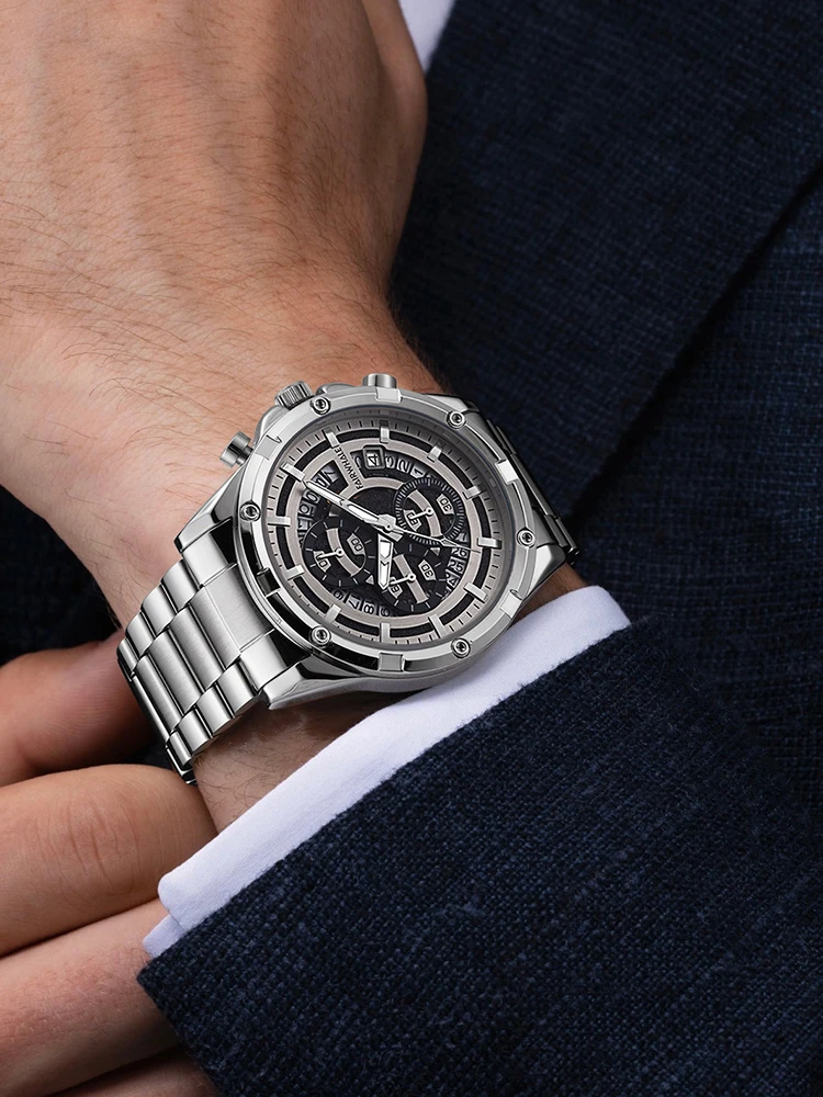 

Fairwhale Fashion 3 Atm Waterproof Original Quartz Movement Luxury Men Watches