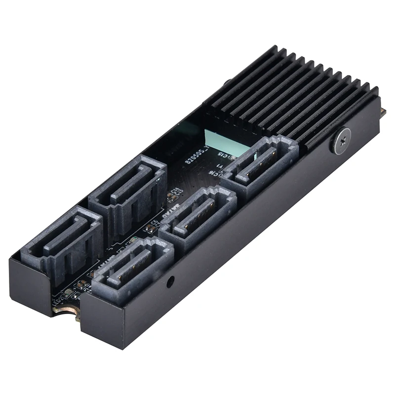 Imagem -03 - Cartão de Expansão Portas Sata Gen3 6gbps Não-raid M.2 Pcie Nvme 6g Jmb585 Sst-ecs07