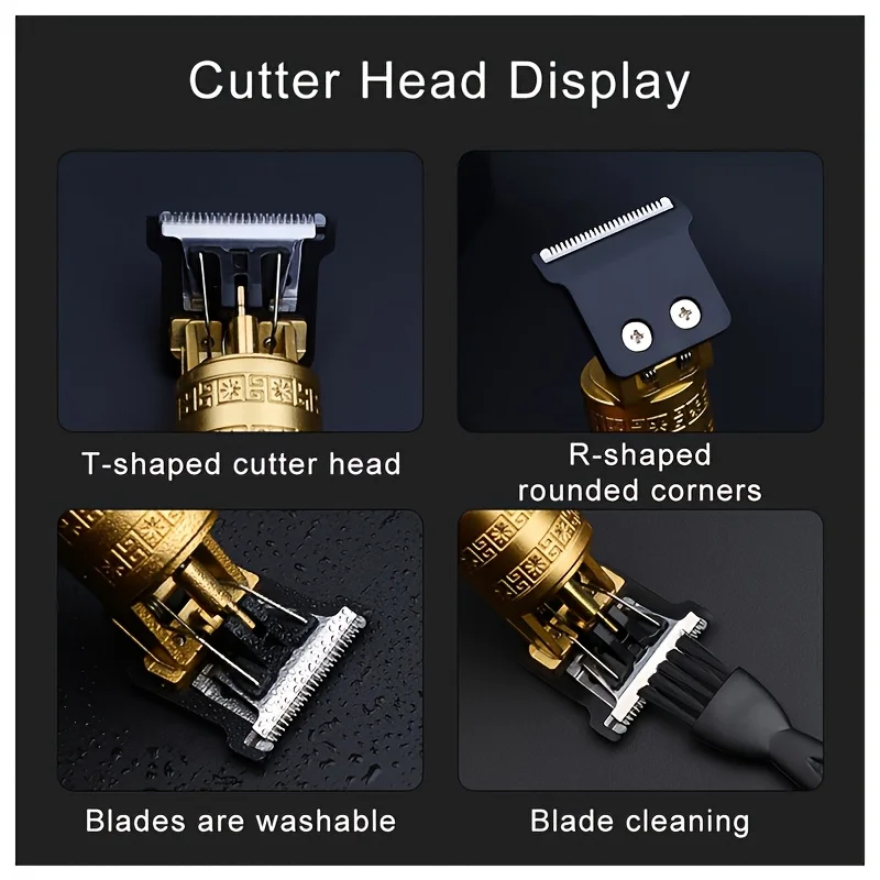 Professional Electric Hair Clipper,Rechargeable Hair Trimmer,Beard Trimmer,Men's Shaver,GW-9775,RQ-8018,T9,Kit1,Kit2,Kit3 image 4