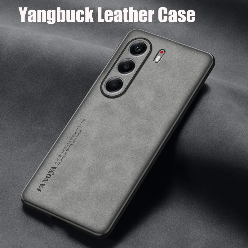 Case for Tecno Camon 40 Pro 5G TPU Soft Frame Sheepskin Leather Back Coque Cover Protect Shockproof